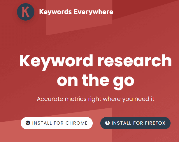 Keyword everywhere keyword research chrome extensions