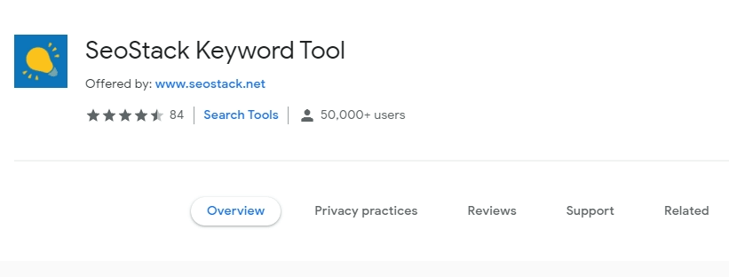 Seo stack chrome extension for keyword research